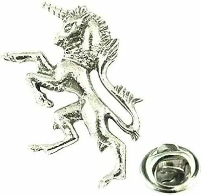 Royal Unicorn Badge Pin Pewter Gift Charm Lapel Scottish Scotland Coat Of Arms • £3.95