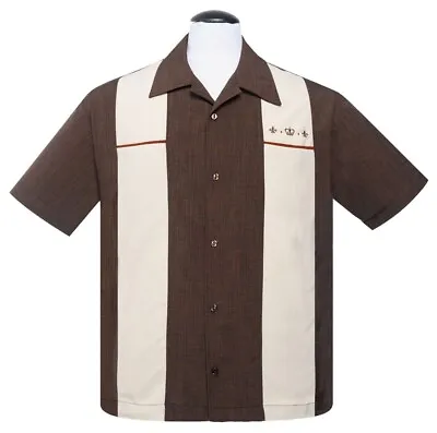 Steady Clothing REGAL Panelled Rockabilly Bowling Shirt - US Size S • £54