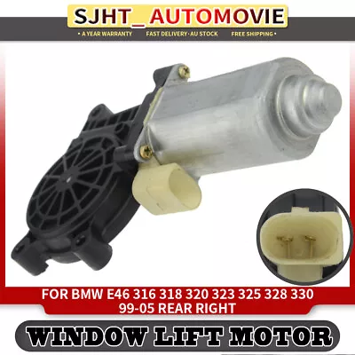 Window Regulator Lift Motor For BMW E46 316i 318i 320i 325i 330i 98-05 RH Rear • $35.99