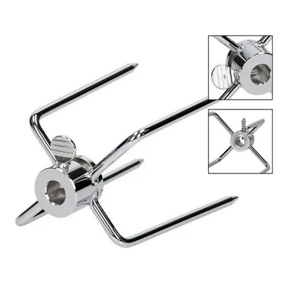 2PCS BBQ Stainless Spit Forks Charcoal Chicken Grill Rotisserie Barbecue Tool • $17.20