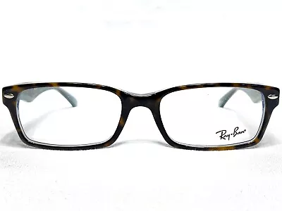 NEW Ray Ban RB5206 5023 Mens Havana On Blue Rectangle Eyeglasses Frames 54/18 • $95.99