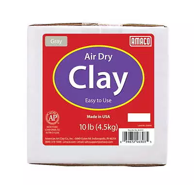 Air Dry Modeling Clay 10 Lbs. Gray • $20.63