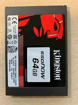 Kingston 64gb 2.5  SSD USED FREE P&P • £8.99