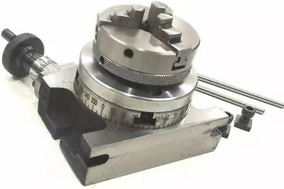 4 / 100 Rotary Table & Small Chuck & Fixing T Nut Bolts Milling (usa Fulfilled) • $168.05