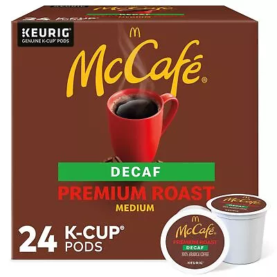 McCafe Premium Roast Decaf CoffeeK-Cups Decaffeinated 24 Count • $13.99