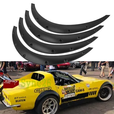 For Chevrolet Corvette C3 C4 C6 4Pcs Fender Flares Wide Body Kit Wheel Arches • $62.99