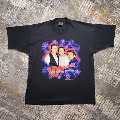 Vtg 1997 The Monkees World Tour Concert Short Sleeve T-shirt Fruit Of The Loom • $25