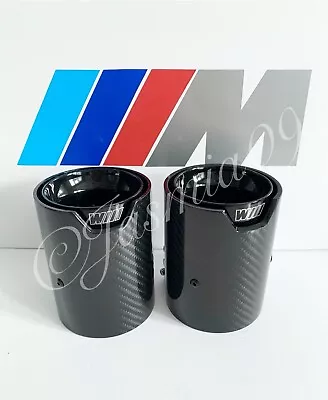 70mm M PERFORMANCE MPE CARBON EXHAUST TIPS 535 F10 640 F12 X4 F26 M2 M3 M4 M5 M6 • $138.96