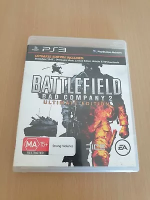 Battlefield Bad Company 2 Ultimate Edition - PlayStation 3 PS3 PAL - LIKE NEW • $5