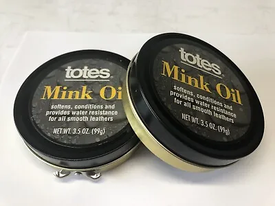 TWO! Totes Brand Mink Oil Shoe+Leather+Purse+Luggage Conditioner  New 3.5oz Each • $10.88