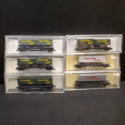 N Scale Atlas 3755 3777 Piggyback Flat Trailers Canadian Pacific CP LOT OF 6 • $55
