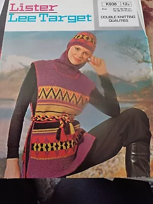 Knitting Pattern Lister K938  VINTAGE PATTERN • £2.50