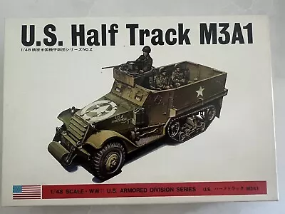 Bandai US Half Track M3A1 1/48 Plastic Model Kit New Open Box • $50