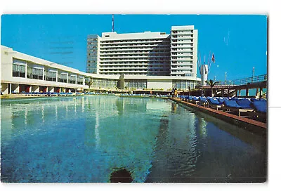 Miami Beach Florida FL Postcard 1972 Hotel Deauville Swimming Pool View • $5.98