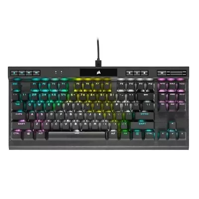Corsair K70 RGB TKL OPX Silver RGB Mechanical Gaming Keyboard Backlit RGB LED • $259.81
