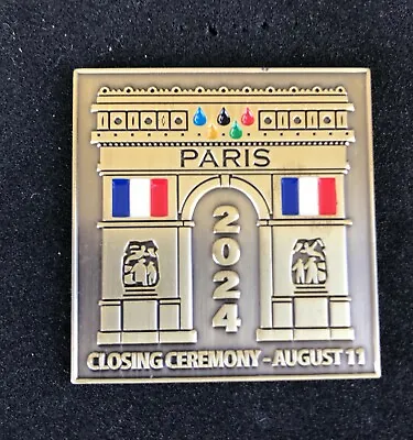 OLYMPIC Pin Pins BADGE 2024 Paris Closing Ceremony Large • $12.95
