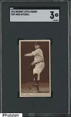 T207 Brown Background Mike Mitchell Cleveland SGC 3 VG • $21.50