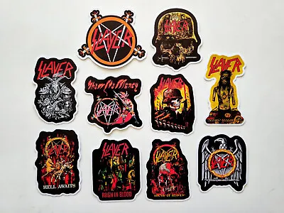 Slayer Vinyl Sticker Lot (10 Stickers) Thrash Metal Punk Death Metallica Black • £12.53