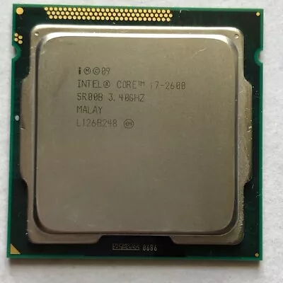 CPU Intel Core I7-2600 3.40 GHz Quad-Core SR00B LGA 1155 Processor • £3.20