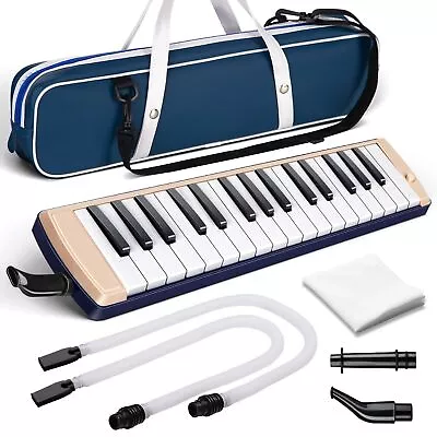 CAHAYA Melodica Instrument 32 Keys: Double Tubes Mouthpiece Air Piano Keyboar... • $44.92
