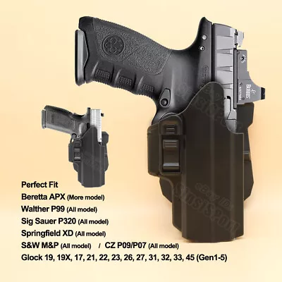 IPSC Holster For BRG9 Elite Tisas Zigana PX-9 P320 X-VTAC XD9 APX MP 9/40/45 9mm • $23.79