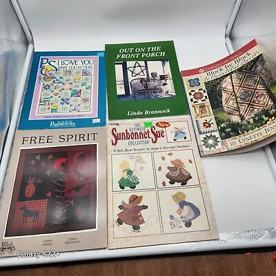 Lot 5 Vintage Quilting Books Patterns Various Designs Instructions SEE PICTURES  • $35