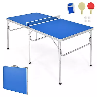 152 Cm Portable Table Tennis Ping Pong Folding Table W/Accessories Indoor Game • $1048.95