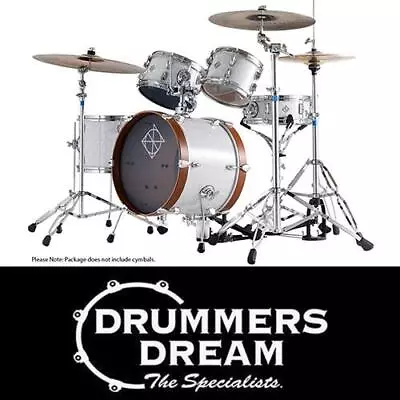 Dixon Jet Set Plus Series 5-Pce Drum Kit In Sub Zero White • $1949