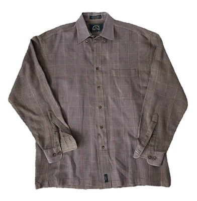 $13.29 • Buy BD BAGGIES English Twill Plaid Men's Shirt Size Medium Check Button Up