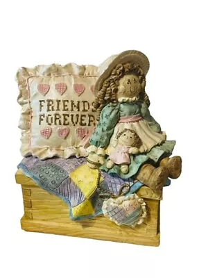 San Francisco Music Box Figurine Marjorie Sarnat Friends Forever Doll Pillow Vtg • $39.96