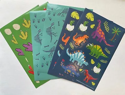 6 Sheets Dinosaur Discovery Stickers Party Favors Crafts Scrapbook Dino Bones • $3.50