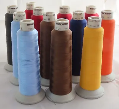 Madeira No.40 Machine Embroidery Thread 2500M Cones Various Colours • £6.50