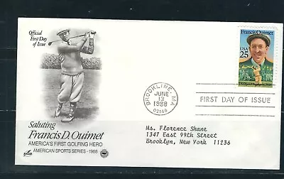 $2.75 • Buy US Scott # 2377 Francis D . Ouimet FDC . Artcraft Cachet