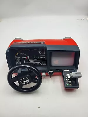 Vintage Tomy Turning Turbo Dashboard Turning Racing Tabletop Arcade 80s Toy Car • $59.99