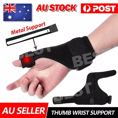 Wrist Support Splint Carpal Steel Thumb Syndrome Sprain Strain Bandage Brace AU • $6.45