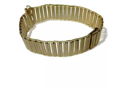 Beautiful Bamboo Military Bonklip Style Gent Watch Strap18mm New Gold/Plated  • £50