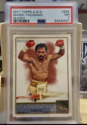 $325 • Buy 2011 Topps Allen & Ginter Manny Pacquiao GLOSSY /999 PSA LOW POP RARE!!!