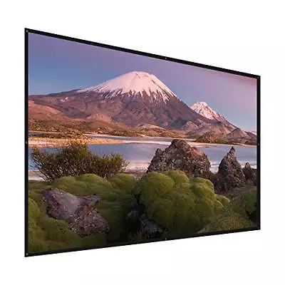 MOUNT-IT! 100 Inches Fabric Projector Screen | Foldable Anti-Crease 16:9 HD... • $50.66