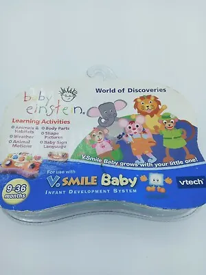 $5.25 • Buy Baby Einstein V. Smile Baby Vtech Smartridge World Of Discoveries