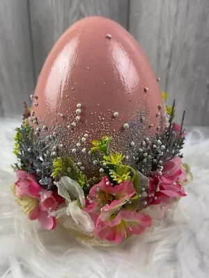 Pink Handmade Easter Egg Modern Table Easter DecorationSpring Party Decoration • £25.50