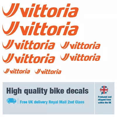 Vittoria Bike Decals Labels With Free Bike Protection (23 Pack) - 17 Colours • $8.09