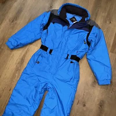 Womens Ski Suit Snowsuit One Piece Snow Bib RAWIK Waterproof Vtg Apres Medium • $119.99