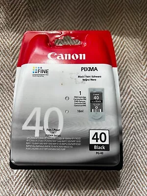 Genuine Canon PG-40 Black Ink Cartridge 0615B001 • £7.50