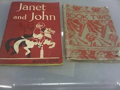 Janet And John Book One 1949 + Free The Beacon Infant Readers Book Two 1946 • £12.75