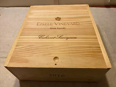 1 Rare Wine Wood Crate Box Case EISELE VINEYARD NAPA CALIFORNIA Vintage 10/23 • $29.99