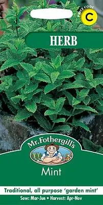 Mint Seeds 1250 Fresh Seeds    Mint Seeds    Herb Seeds    Mr Fothergills • £2.15