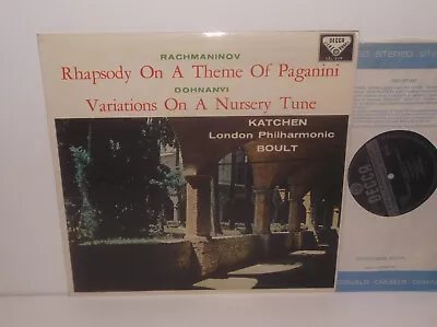 SXL 2176 Rachmaninov Rhapsody On A Theme Of Paganini Katchen LPO Boult ED3 WB EX • £19.99