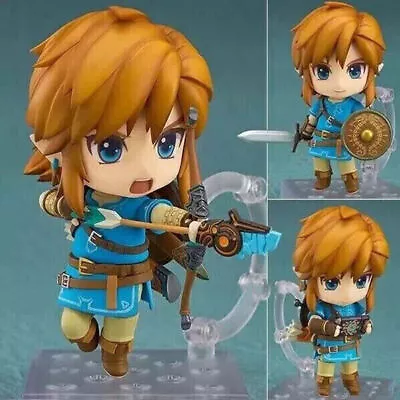 The Legend Of Zelda Link Breath Of The Wild Nendoroid 733 PVC Figure Toy Gift • £20.99