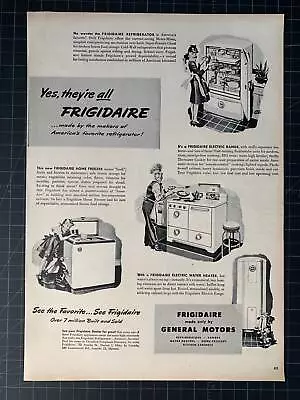 Vintage 1946 Frigidaire Appliances Print Ad • $19