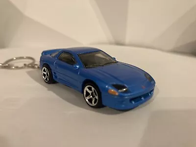 Mitsubishi 3000GT Blue  Keychain Hot Wheels Matchbox Diecast Stealth • $18.95